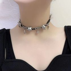 Punk-Star-Halsband/Armband für Damen